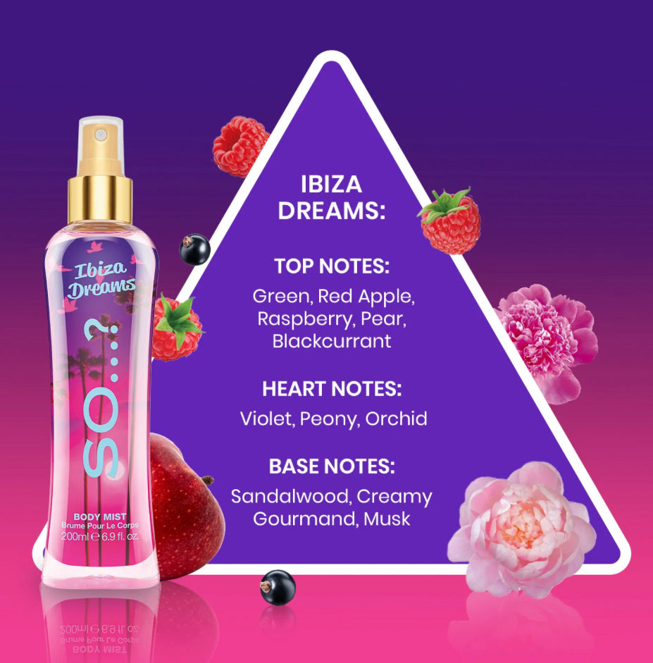 SO…? Ibiza Dreams Body Mist 200ml