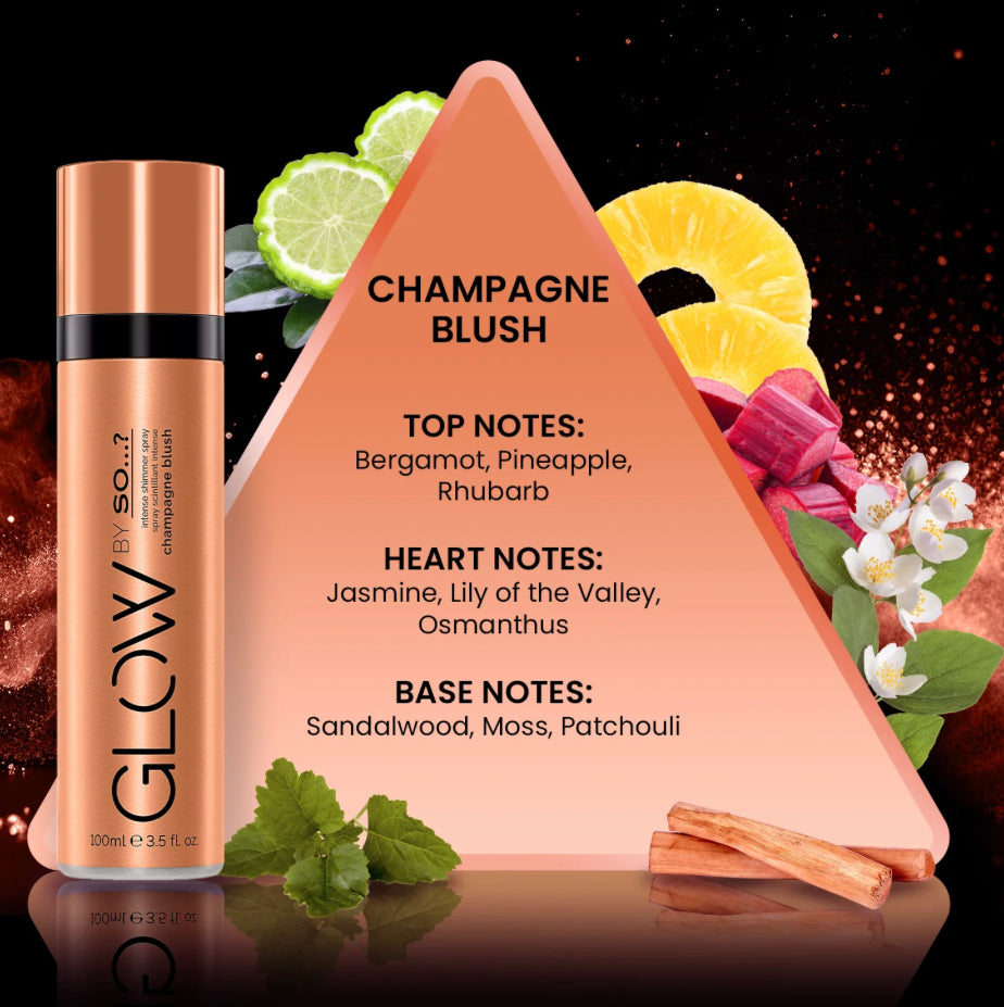 Glow By So...? Intense Shimmer Spray Champagne Blush 100ml