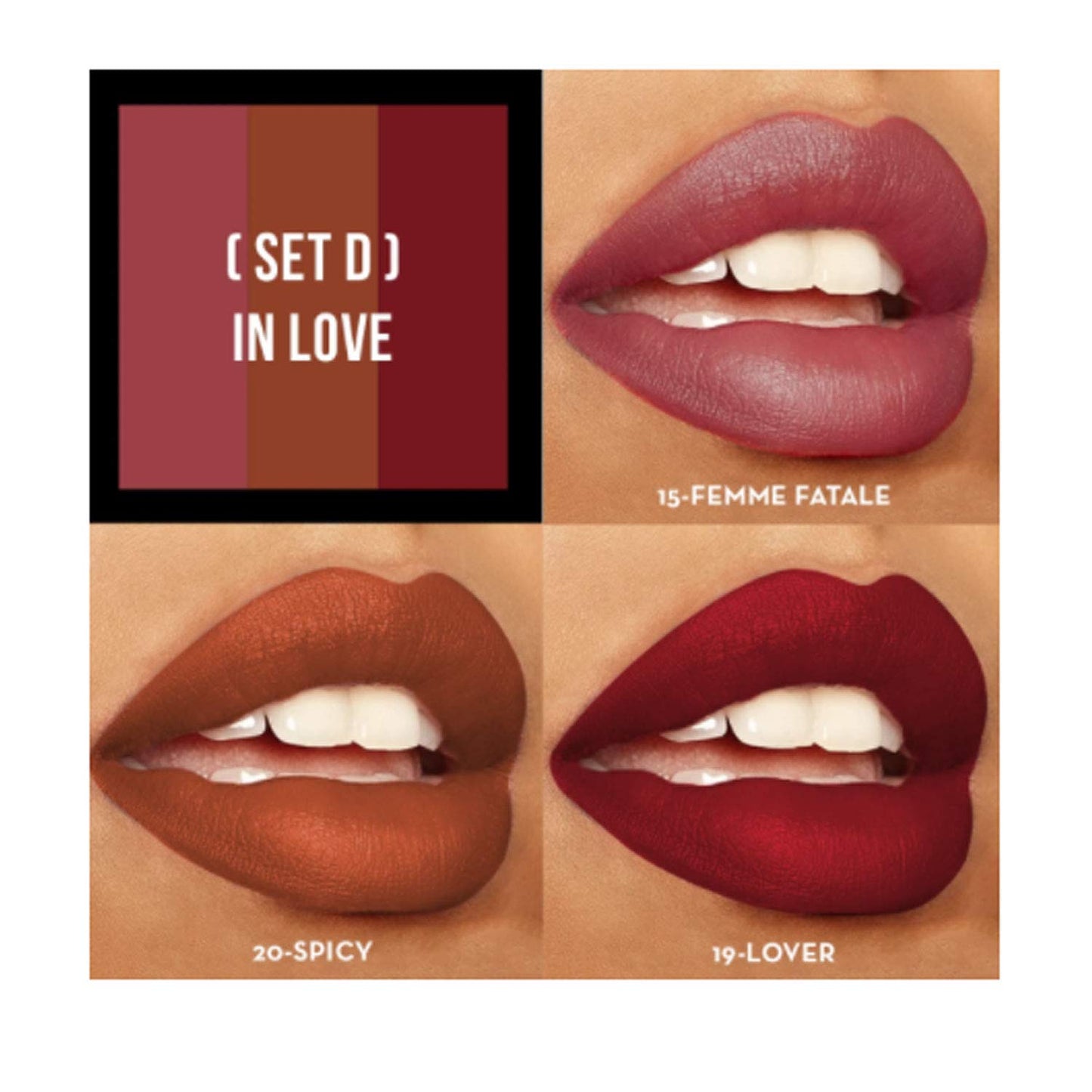 Sexy Trio Satin Lipstick Sets